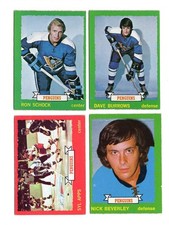 1973-74 O-Pee-Chee Hockey - PITTSBURGH PENGUINS - LOT of 4 Vintage NHL OPC Cards