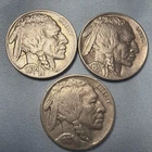 1927, 1936, 1937  Buffalo Nickels. Nice Trio Great Horns Old Private Collection
