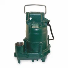 ZOELLER 371-0004 Submersible Sump Pump, 3/10 HP, 230V, 1 Phase, 20' Cord, 43 Gpm