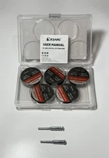 30 Pcs EZARC 1-1/2 Cut Off Cutting Wheels 1/8” Arbor W/2 Mandrel For Die Grinder