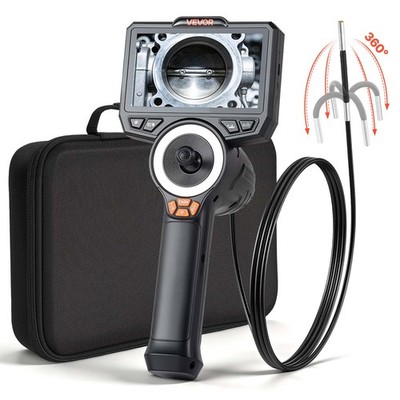 VEVOR 360° Articulating Endoscope Camera with 0.15'' Ultra Slim Lens 4.5'' Screen