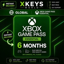 Microsoft Xbox Game Pass Essential 6 Month Membership Formerly Core