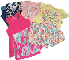 Girls Size XS 4/5 Clothing Lot 10 pc NWT Mixed Brands Tops Leggings Shorts Tank