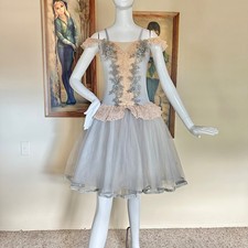 Weissman Ballet Tutu Dance Costume Dress S Grey Ghost Spooky Goth Haunted Doll