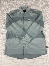 Howler Bros Shirt Mens Medium Long Sleeve Snap Fishing Outdoor Vented Stripped M