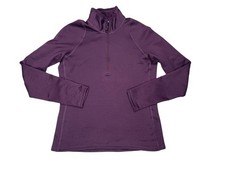 Patagonia Women's Capilene Midweight 1/4 Zip Pullover Purple Baselayer Size S