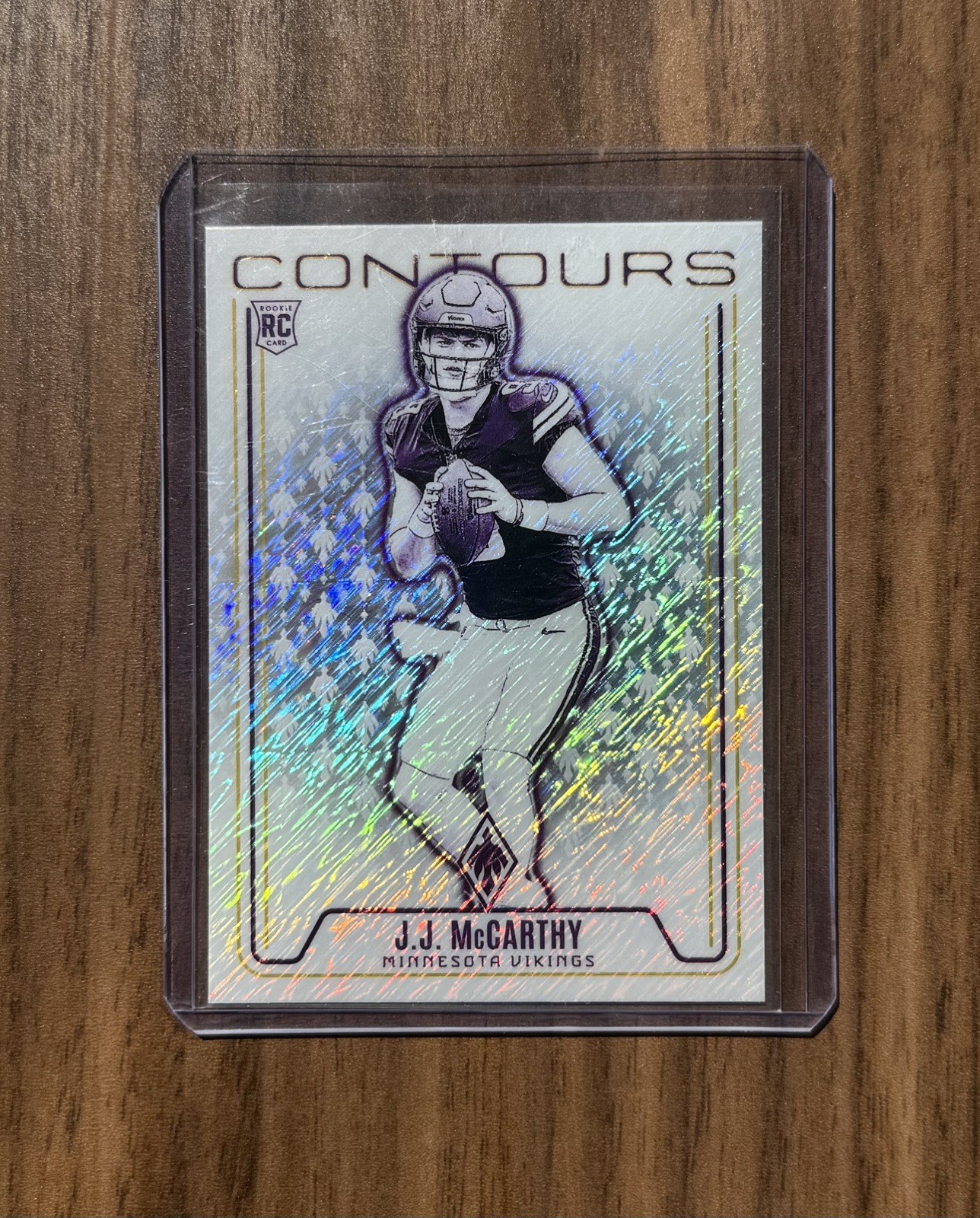 2024 Phoenix JJ McCarthy Contours WHITE SHIMMER SP Rookie Card RC