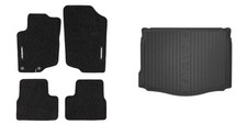 Frogum Fußmattensatz Autoteppich + Kofferraumwanne für Peugeot 207 SW WK_