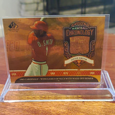 Upper Deck 2006 SP Legendary Cuts Ozzie Smith BC-OS Chronology MEM #/50