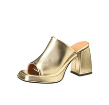 Fashion Women's Open Toe Block Heels Slippers Formal Casual Party Sandals Slides