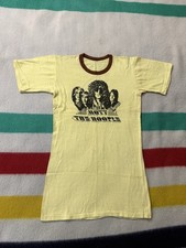 Vintage Early 70s Mott The Hopple Doc Thomas Group Ian Hunter Shirt Slim Medium