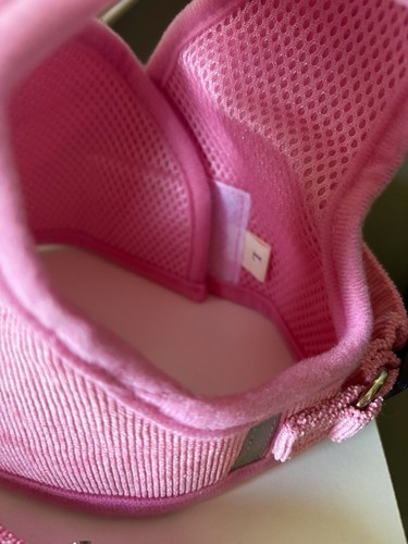 NWOT Dog Puppy Harness With Leash Pink Corduroy Cute! Size LARGE - Bild 3 von 6