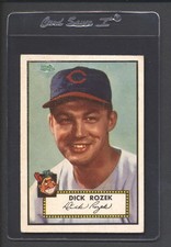 1952 Topps Baseball Dick Rozek ROOKIE #363 POOR CLEVELAND INDIANS High Number