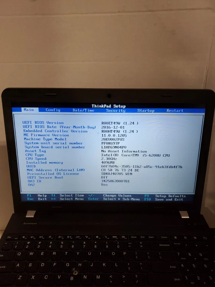 Lote de 5 Lenovo ThinkPad 2xE560/3xE570 Core i5 4GB RAM Sin HDD/SSD/OS! ¡LEER! #69 Foto 2 de 4
