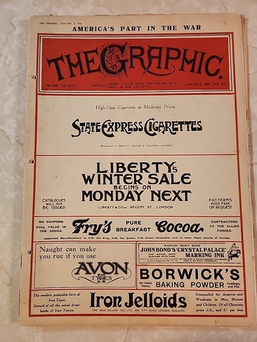 4 The Graphic Magazine Weekly Illustrated, Jan 1918 -Feb 1918 