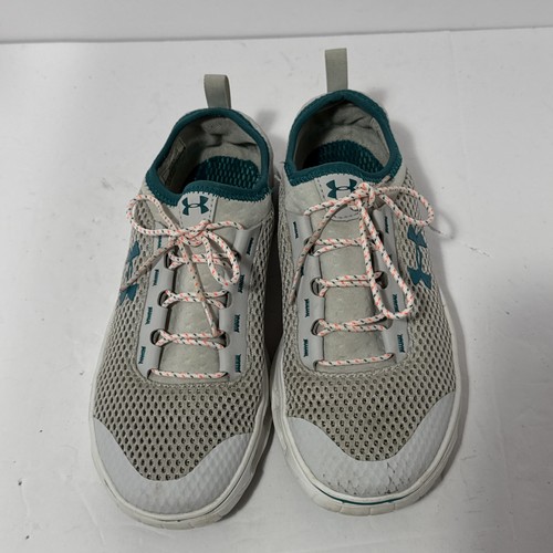 Under Armour Schuhe Damen 7 Kilchis Water Sneaker weiß Mesh Logo 1268874-094 - Bild 4 von 11