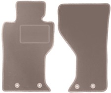 Fußmatten Automatten Vorne Velours Beige für Mazda MX-5 IV 2014-