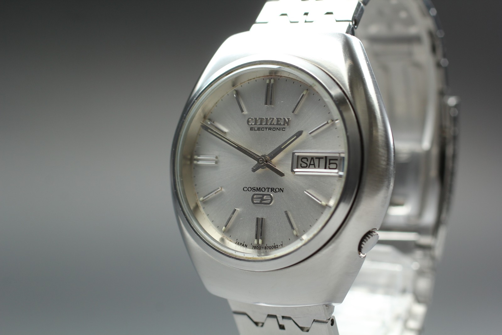 Vintage 1972 N MINT Citizen Electronic Cosmotron 7802 4-870069Y Quartz Men Watch