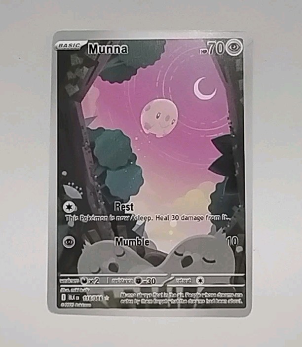 The Pokémon Company Pokémon TCG Munna 116/086 Black Bolt IR Holo EN 70HP