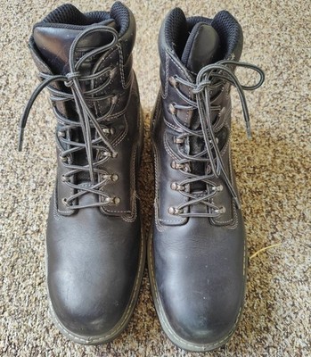 Wolverine  Multishox Black 6'' Contour Welt Steel Toe Work Boots. Sz 14M