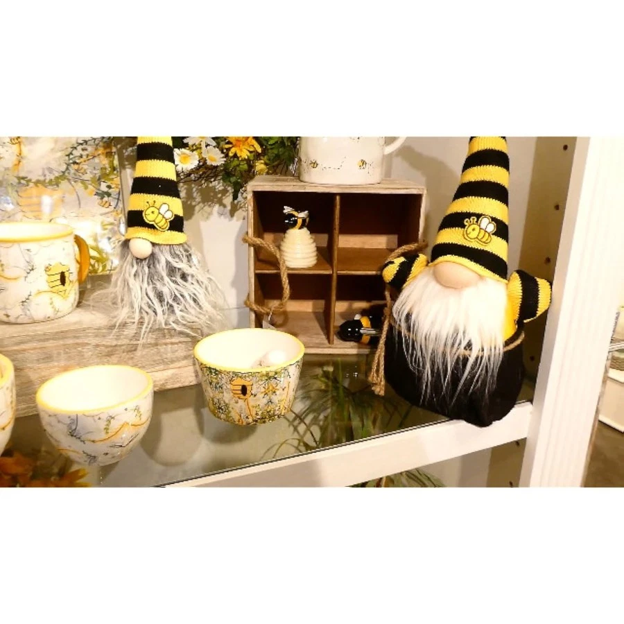 Набор сливок и сахара из тисненой керамики, набор из 2 предметов, соты - Изображение 4 из 4