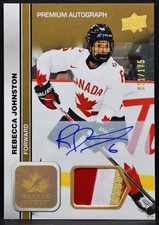 2023-24 UD Team Canada Juniors Premium Autograph Rebecca Johnston 6 RC /175