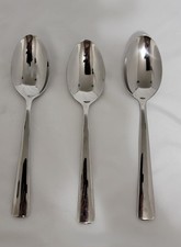 set of 3 Oneida Stainless Serving Spoon 2 Serving Spoons  1 Slotted Serving 