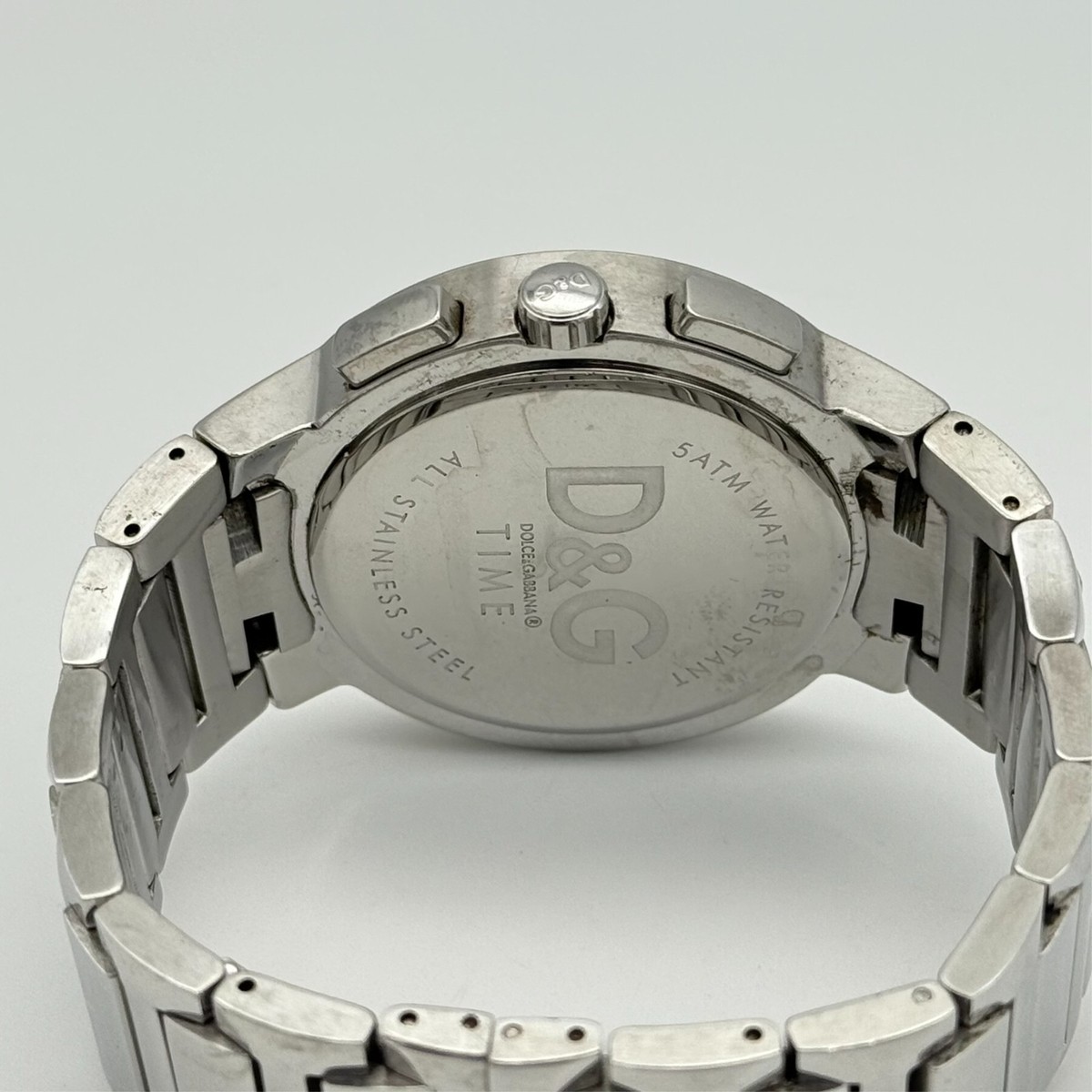 Men's DOLCE & GABBANA Time Perfect Day Solid Steel Chronograph
