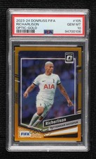 2023-24 Panini Donruss FIFA Optic Gold Prizm 7/10 Richarlison PSA 10 GEM MT 16b5