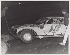 Flying Dutchman Gerry NY dirt crash stock car 18 1970 - Orig Himes Estate Photo