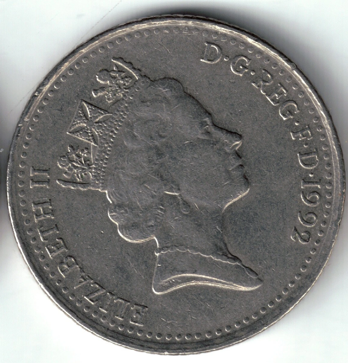 Moneda Reino Unido 10 Peniques Año 1992 En Rosario