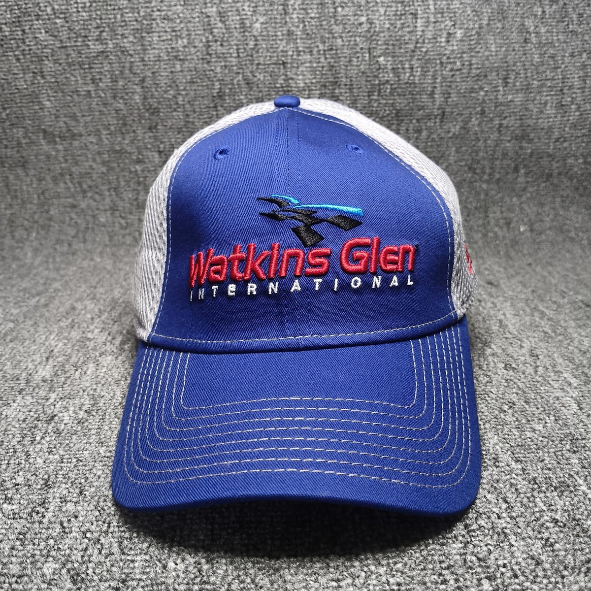 New Era 39THIRTY Watkins Glen International Racing Hat Cap Blue Grey M/L