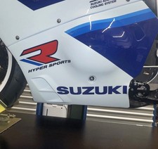 TWO REPLICA SUZUKI MOTORBIKE STICKERS DECALS. CHOOSE SIZE AND COLOUR. Post inc.