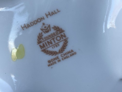 Minton Haddon Hall. posy Vase mit verkrusteten Blumen - Bild 8 von 8
