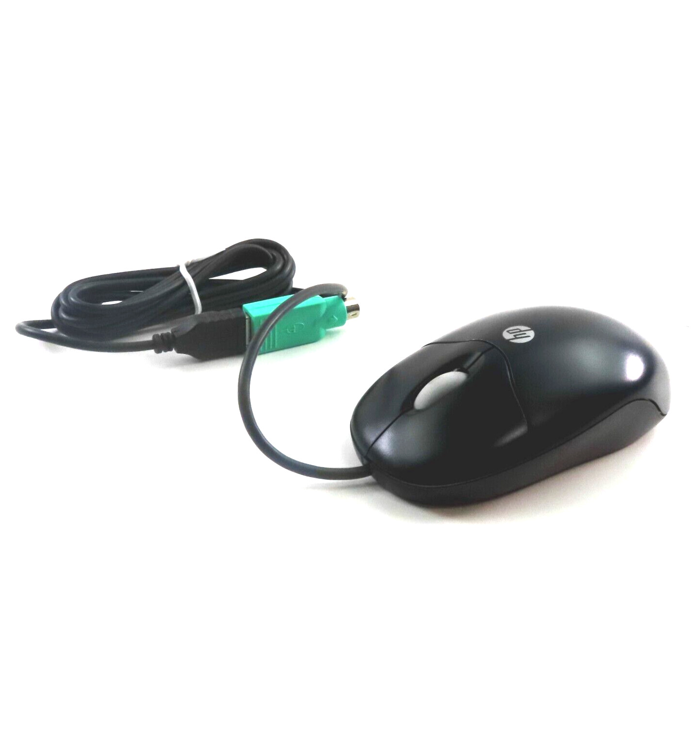 HP USB/PS2 Wired Optical Scroll Black Mouse - 390632-001