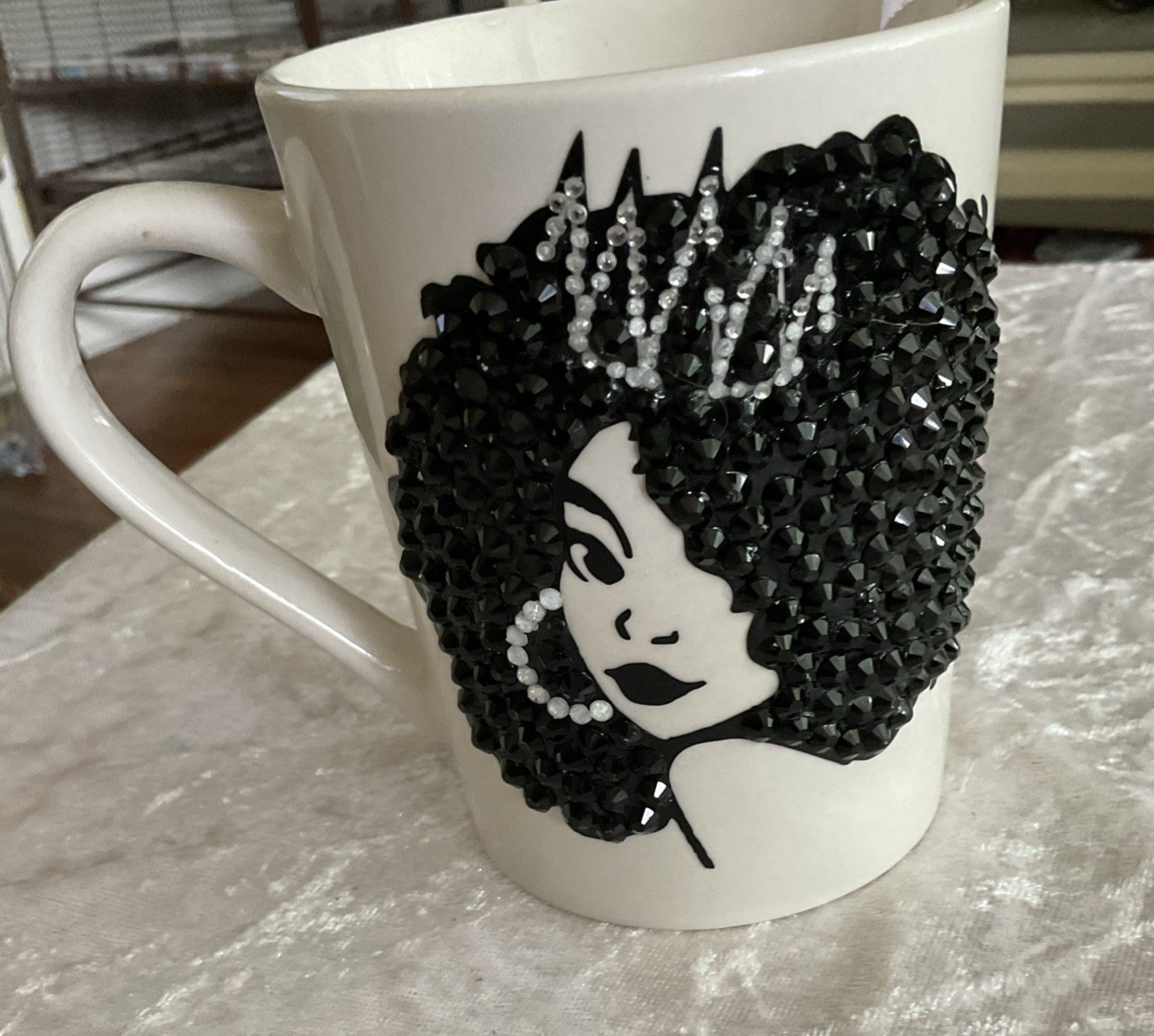 Royal Norfolk 3D Image Bling Jeweled Woman Fashion Coffee Mug Cup