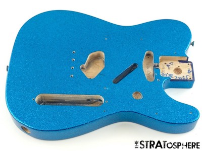 Fender J Mascis Tele BODY, Telecaster Guitar Sparkle Bottle Rocket Blue Flake