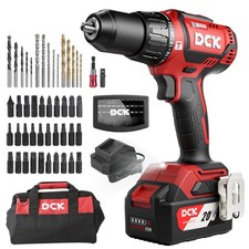 DCK 20V Brushless Hammer Drill, 531 in.lbs, 36000 BPM, 1/2" Keyless Chuck