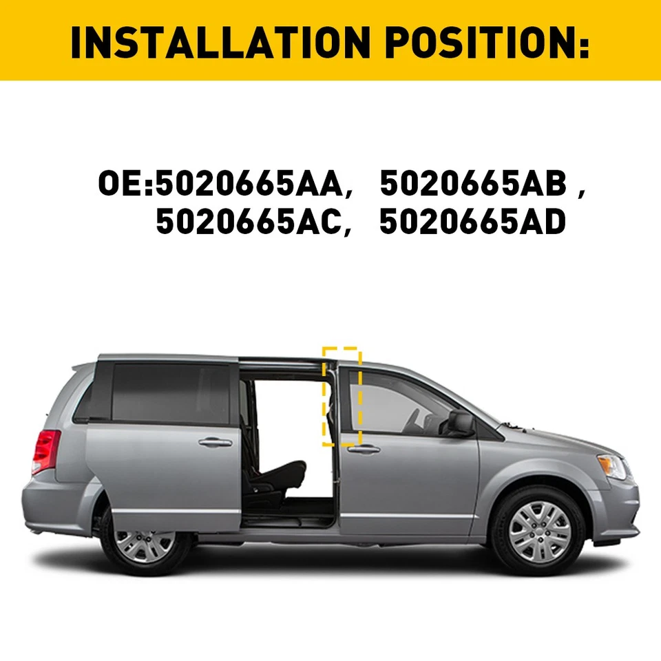 2x Apliques de pilar B para puerta delantera de pasajero Town Country Grand Caravan 08-16 R Foto 3 de 4