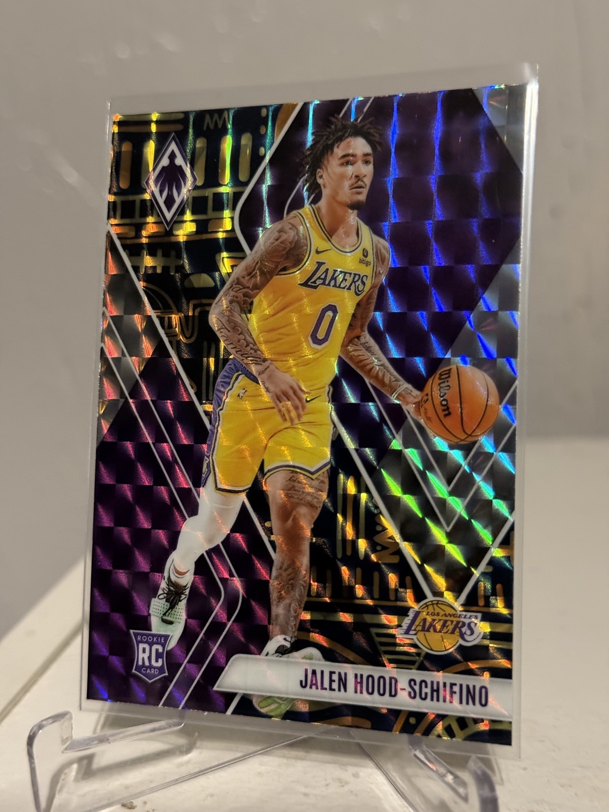 2023-24 Panini Phoenix Jalen Hood-Schifino Hieroglyphs SSP (RC) Lakers #260