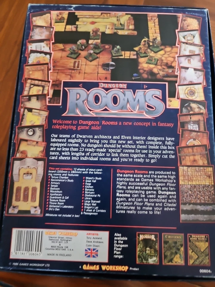 Juego de planos de mazmorra Dungeon Rooms - Games Workshop Foto 2 de 4