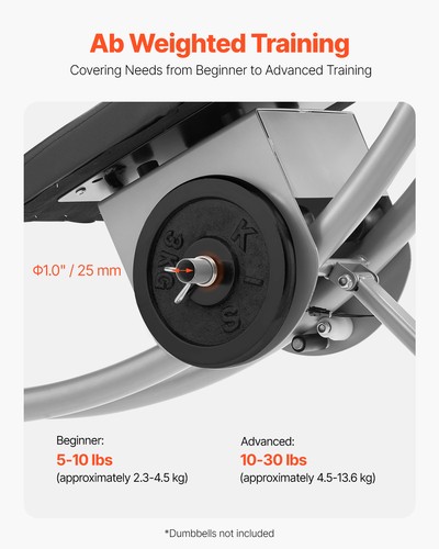 VEVOR AB Workout Machine Equipment Home Gym Core Abdominal Trainers Adjustable - Picture 4 of 12