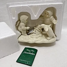Dept 56 Snowbabies WHERE DID HE GO? NIB 68411 Ret 2003 melted snowman penguin