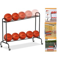 Tilt Basketball Rack Ball Storage Holder - Tilt Basketball Shooting Training Rac