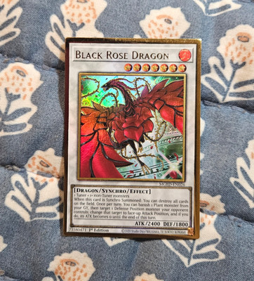 Black Rose Dragon - Gold Rare - (Alternate Art) - MGED-EN026 - Yugioh