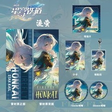6 Pcs/set Honkai: Star Rail firefly Badge Acrylic Pendant Postcard Gift