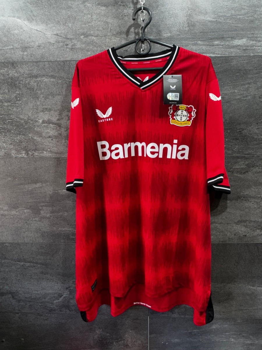 Bayer Leverkusen レプリカユニフォーム シャツ Bayer Leverkusen Jersey 2022/2023 Replica Home Shirt Barmenia