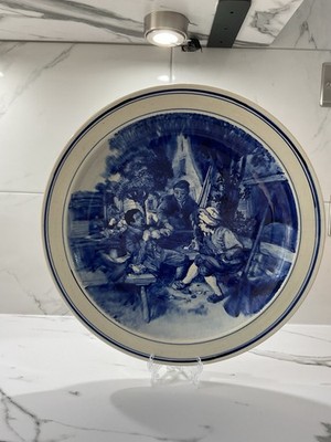 Sammelteller 15 Zoll, A, Van Ostade, R M 1818, Dutch Pottery.