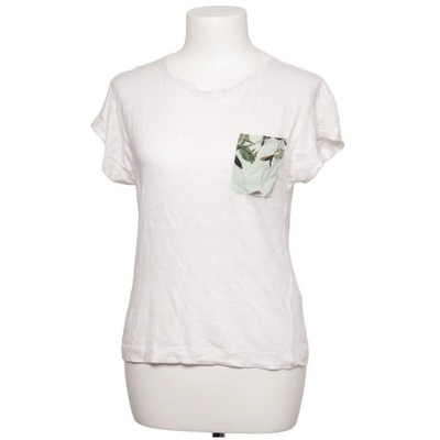 Rich & Royal, T-shirt, Größe: XS, 2002-425, Weiß/Mehrfarbig, Leinen/Viskose #KBW
