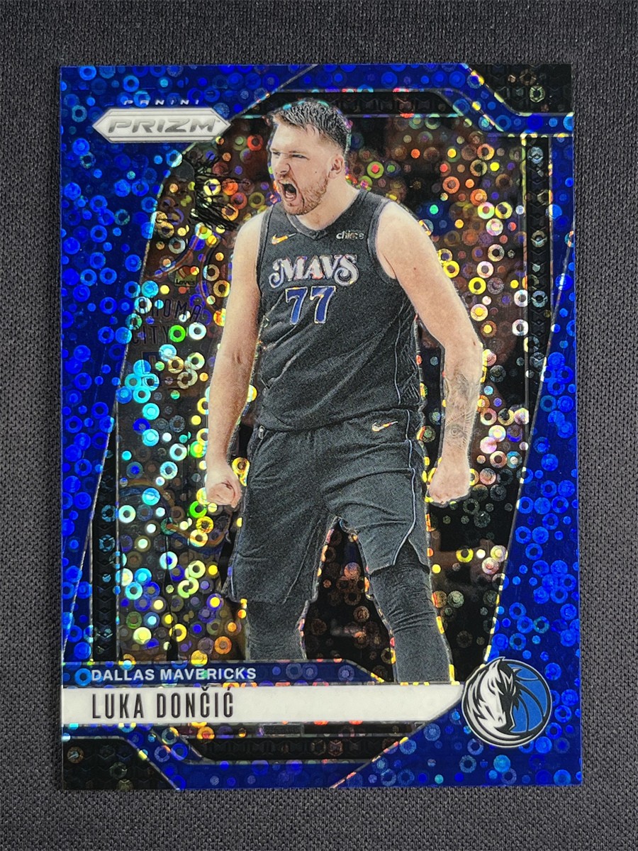 2024-25 Panini Prizm Fast Break Luka Doncic #89 Blue Disco Prizm Mavericks /150